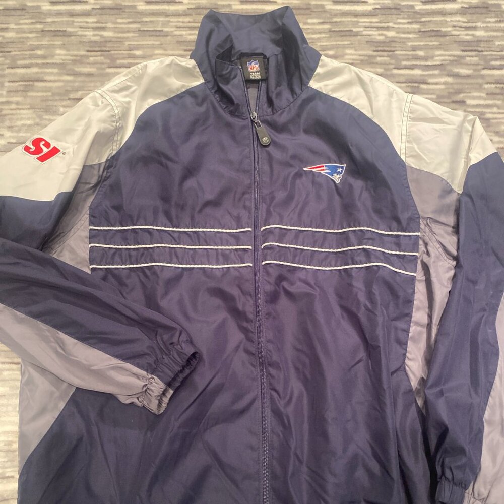 NFL New England Patriots Sports Illustrated Windbreaker Jacket Size Large